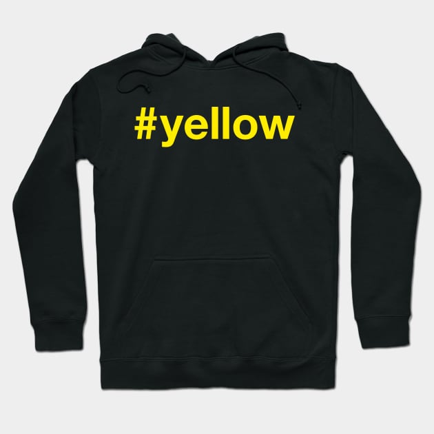 YELLOW Hashtag Hoodie by eyesblau